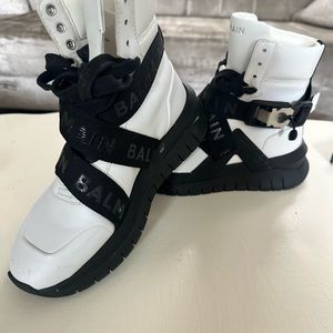 Balmain B Troop leather high-top sneakers